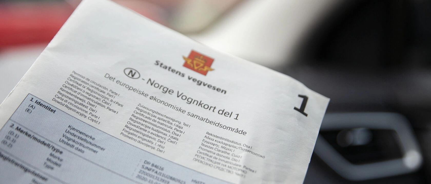 Illustrasjon av bilens egenvekt ved import